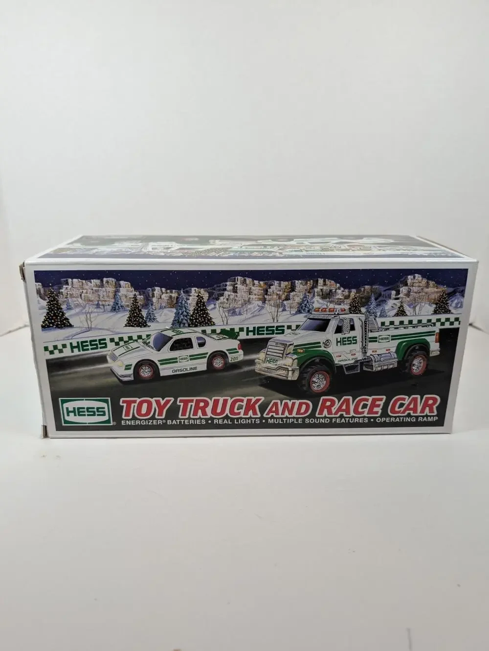 2011 Hess Toy Truck and Race Car Tested NIB Batteries Removed